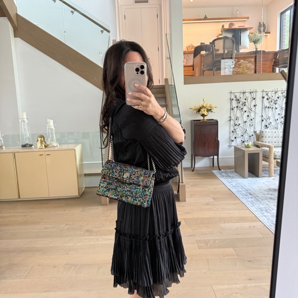 Kurt Gieger Colourful Rhinestone Bag with Black Trim - Picture 13 of 14